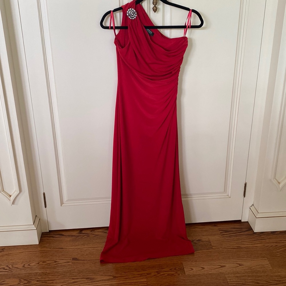 Lauren Ralph Lauren evening dress. Pullover style. Classic Roasted Pepper Red 4